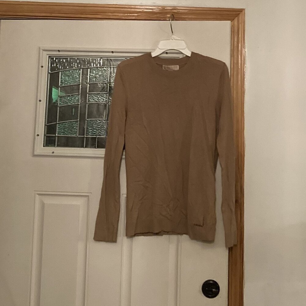 Michael Kors brown long sleeve sweater sz med